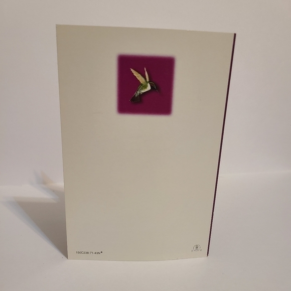 𝅺VINTAGE Sympathy Purple Floral Card - Picture 4 of 5